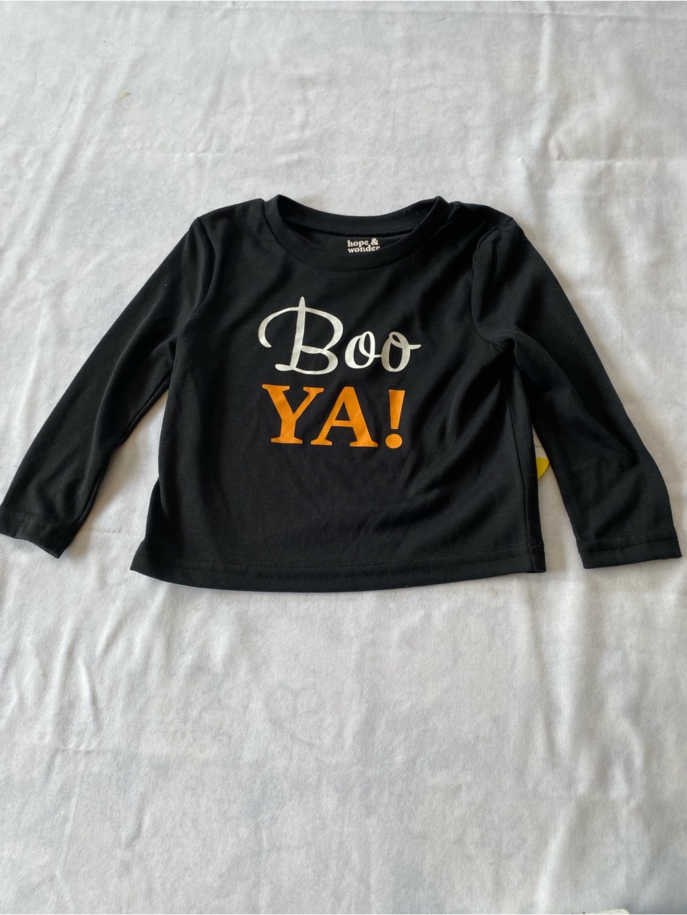 Kids Halloween "Boo YA!" Long Sleeve Shirt or Sleep Top Size 2T Hope & Wonder